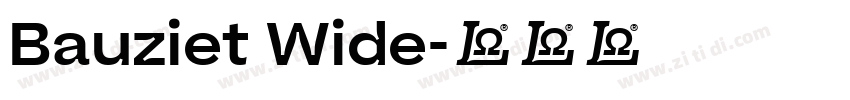 Bauziet Wide字体转换